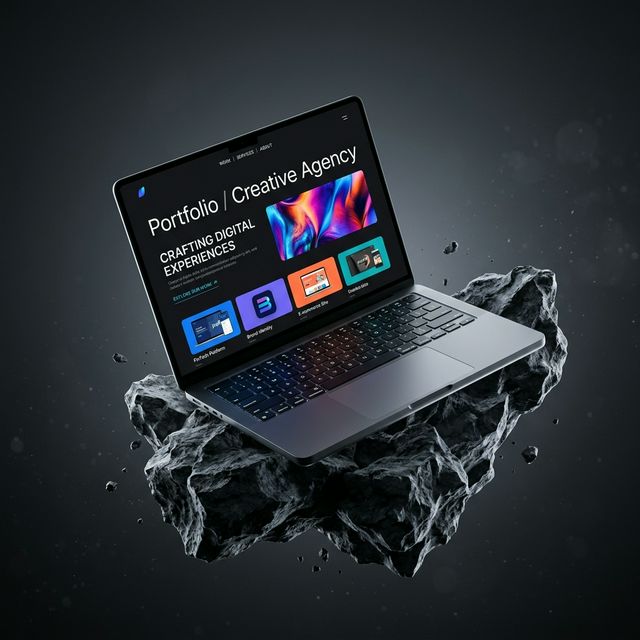 Modern Web Development on Laptop